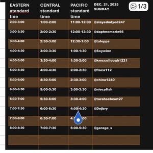 12/2125 Sunday Raid train -Sunday 3p cst| 4p est